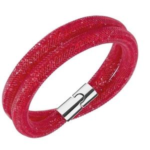 Swarovski red crystal wrap bracelet